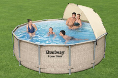 Bazén Bestway Power Steel se stříškou 3,96 x 1,07 cm