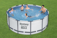 Bazén s kovovou konstrucí Bestway Steel Pro MAX 3,66 x 1,22 m kompletset